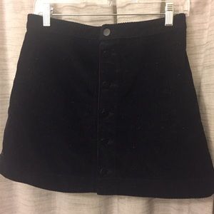 American Apparel Corduroy Mini Skirt